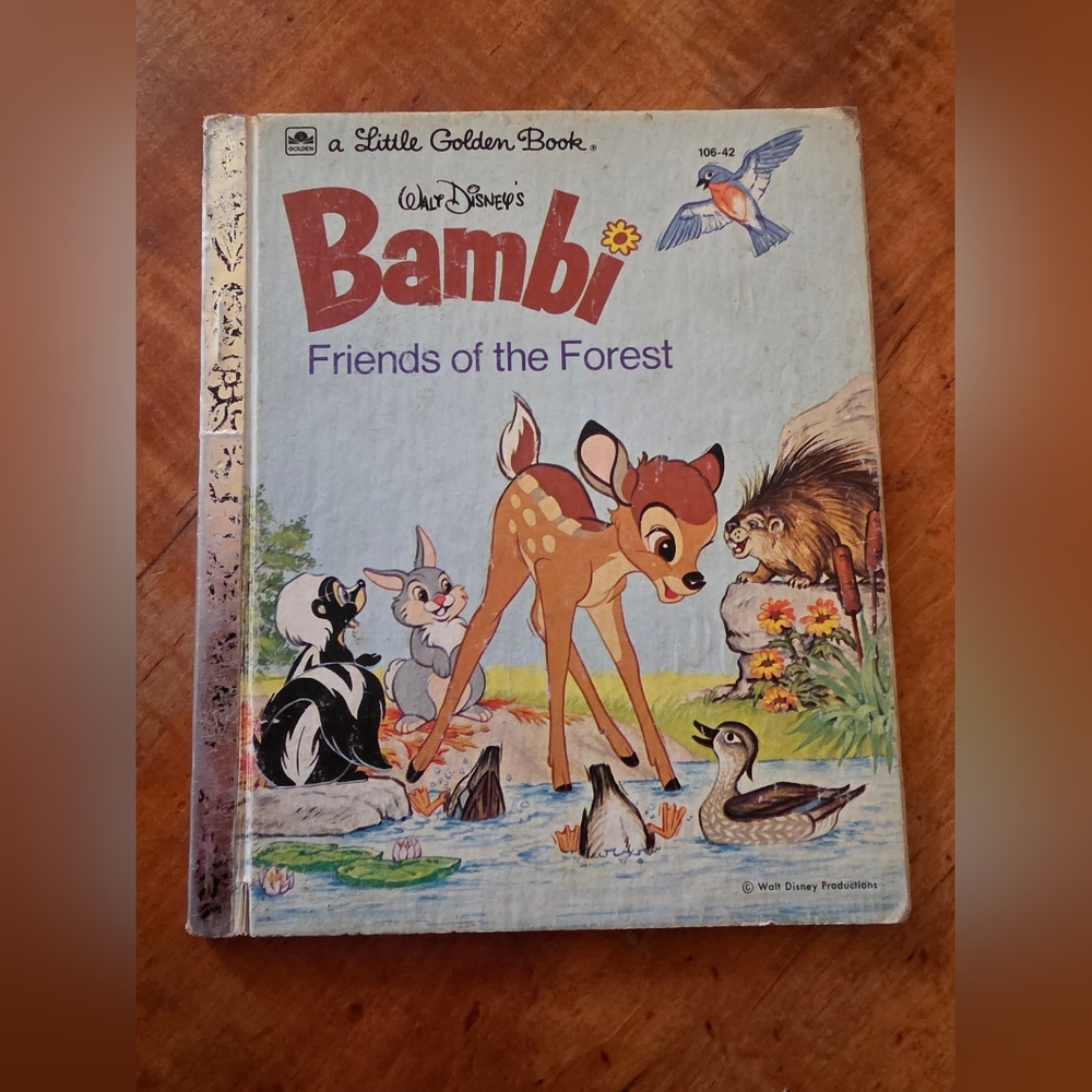 Bambi Friends Of The Forest 1975 Used* Little Golden Books